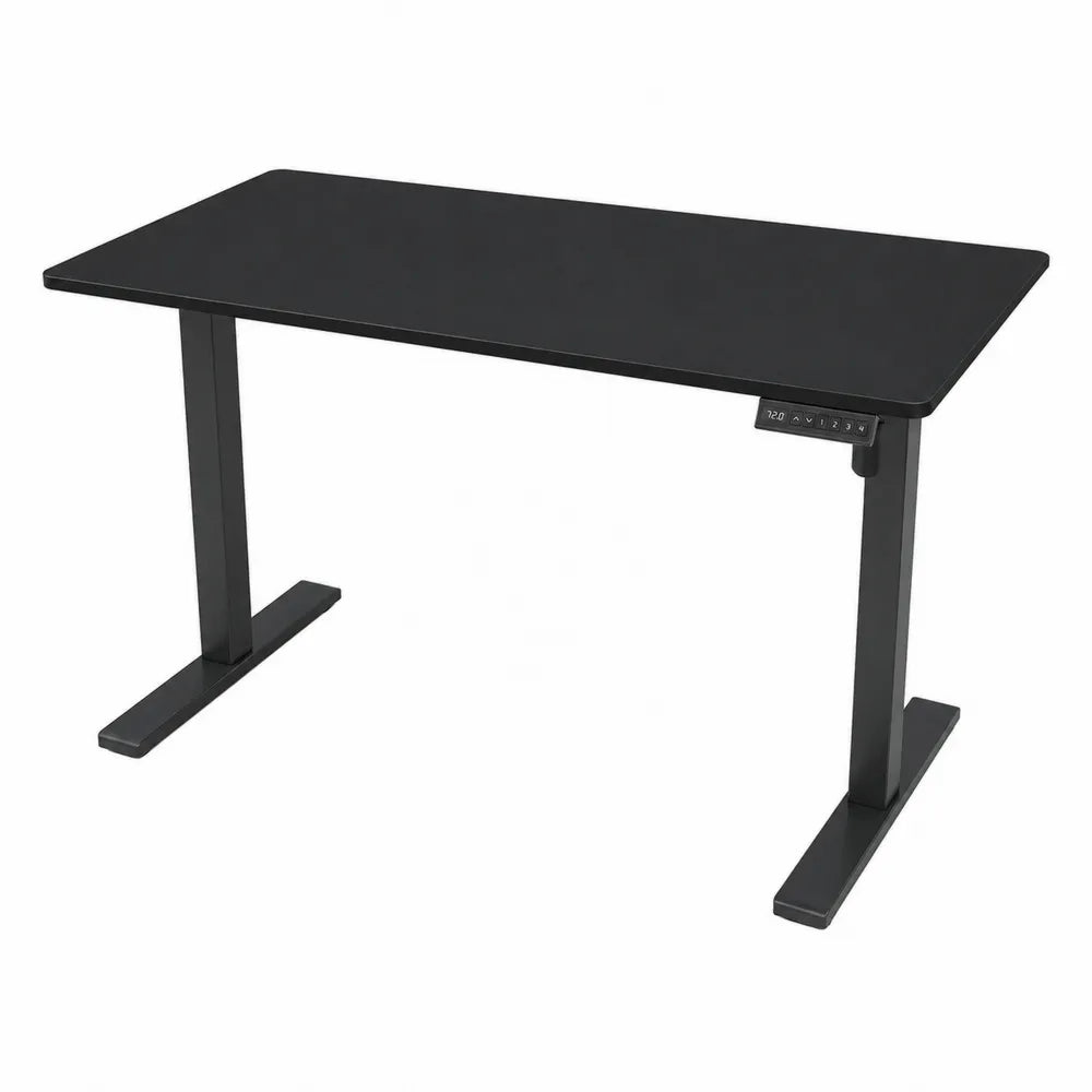 Scrivania regolabile in altezza in metallo nero